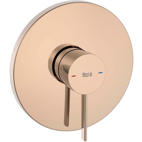 ROCA Mitigeur bain ou douche ONA à encastrer sur rocabox 1 voie, rose gold (1/2)