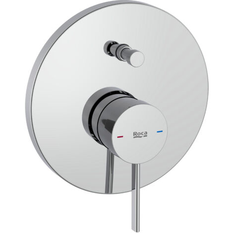 ROCA Mitigeur bain-douche ONA avec inverseur automatique 2 voies, à encastrer sur rocabox, chromé