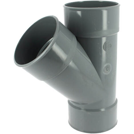 Nicoll – Culotte d'évacuation PVC 45° – Diamètre 100 mm – Femelle-femelle – Norme NF Evacuation – Pour systèmes de plomberie