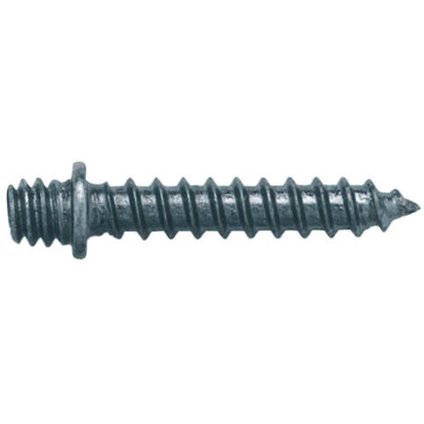RAM – Lot de 100 pattes à vis en acier zingué 7x150mm – Fixation solide pour bois dur – Longueur utile 43mm – Diamètre filet 6mm
