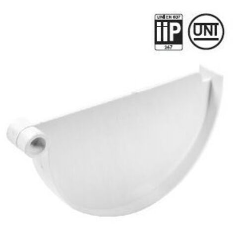 Fond de naissance pour gouttières PVC 25 - blanc - First Plast