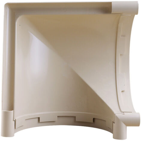 Angle universel 90° PVC 33 demi-ronde - sable - First Plast