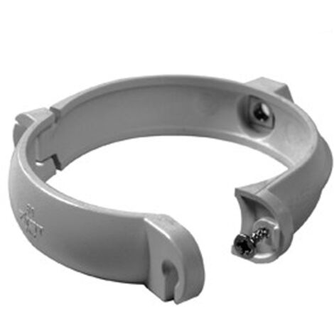 Collier bride pour tube de descente PVC Ø80 - gris - First Plast