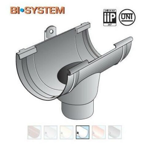 Naissance centrale BI-SYSTEM PVC 25 sortie Ø80 - blanc - First Plast