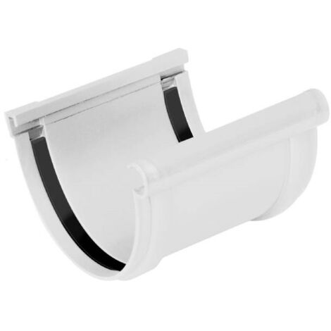 First Plast – Jonction longue à joints montés gouttière 25 blanc – PVC – Assemblage par collage ou joint – Température de fonctionnement -30ºC à 65ºC
