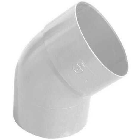 Coude Femelle Femelle Ø80 à 45° ep 2,2mm gris