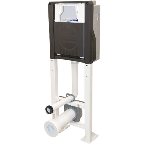 Nicoll – Bâti-support autoportant WC VIRTUO – Mix PP recyclé – Hauteur réglable 1093 à 1271 mm – Fixation au sol et mur – Compatible PMR