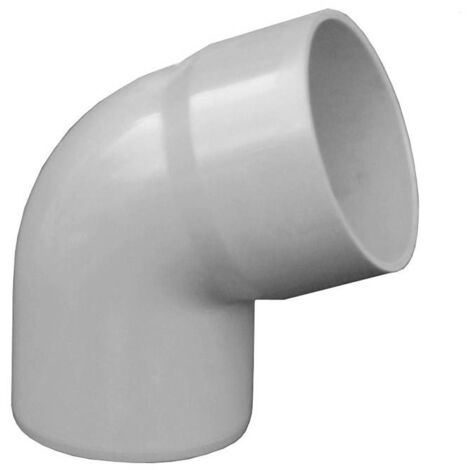 Coude PVC 67°30 mâle femelle pour tube Ø100 - Gris - First Plast