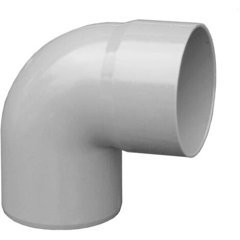 Coude PVC 87°30 mâle femelle pour tube Ø80 - gris - First Plast