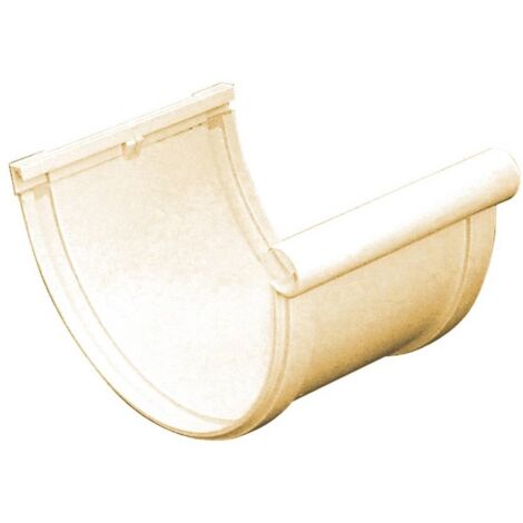 Jonction longue à joints montés PVC 33 demi-ronde - sable - First Plast