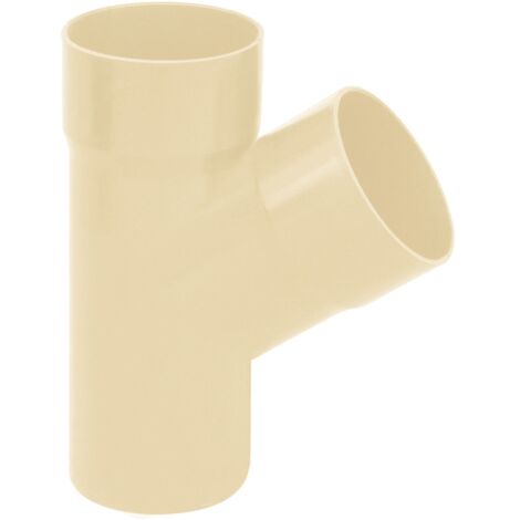 Culotte PVC 67°30 MF pour tube Ø100 épaisseur 3.2mm - sable - First Plast