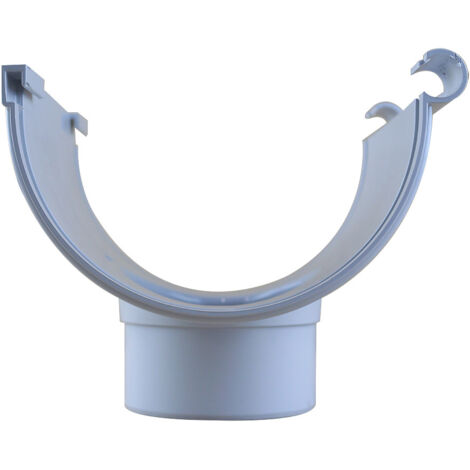 Naissance centrale avec support Bi System - PVC 33 demi-ronde - Grise - First Plast