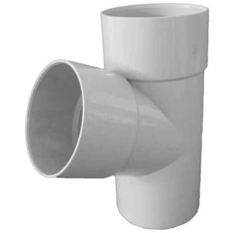 Culotte PVC 45° mâle femelle pour tube Ø80 épaisseur 3.2 mm- gris - First Plast