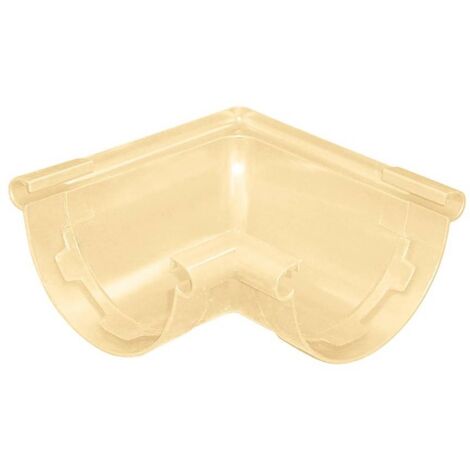 Angle universel 90° PVC 25 demi-ronde - sable - First Plast