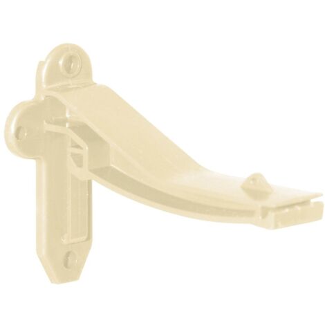 First Plast – Crochet bandeau PVC pour gouttière – Couleur sable – Résistant aux intempéries – Installation facile sur tuiles et bac acier