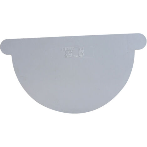 Fond de gouttière PVC 33 - blanc - First Plast