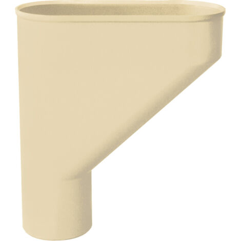 Jambonneau PVC gouttière 25 Ø80 - Sable - First Plast
