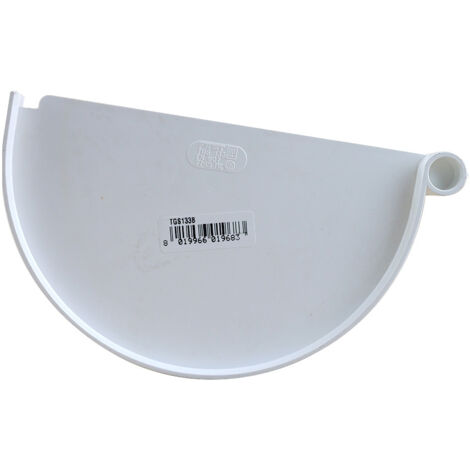Fond de naissance pour gouttières PVC 33 - blanc - First Plast
