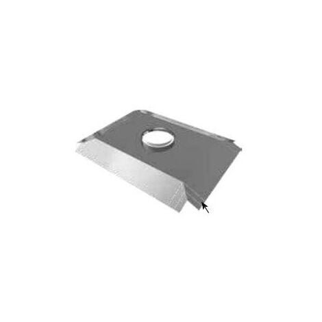 TEN Plaque d'étanchéité carré inox pour cape italienne Ø125