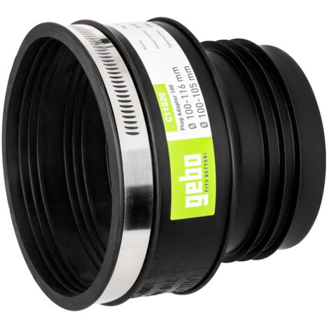 Gebo – Raccord d'évacuation PVC multi-tuyaux 120mm – Diamètre 120/141 mm – Réduction bruit – Installation horizontale/verticale