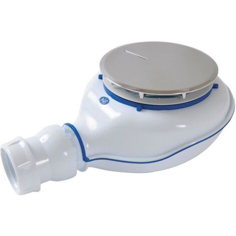 Nicoll – Bonde douche Turboflow II Ø90mm – Capot ABS chromé – Débit 43 l/min – Compatible receveurs 90mm – Entretien facile avec filtres extractibles