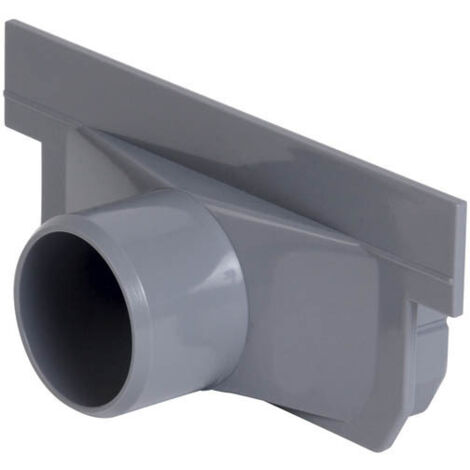 Nicoll – Fonds/naissance Ø40 gris – PVC à coller pour caniveaux CAB773/CABS773 – Compatible avec caniveaux 40mm – Système à coller