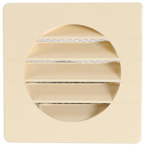 Nicoll – Grille extérieure pour tube PVC Ø100 mm – Résistante aux chocs – Traitement UV – Moustiquaire anti-insectes – Installation rapide à clipser