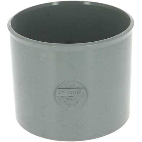 Nicoll – Manchon à butée femelle-femelle PVC Ø140 mm – Raccord d'évacuation – Assemblage fiable – Évacuation efficace des eaux usées
