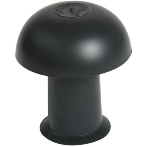 Nicoll – Chapeau de ventilation Ø50 gris anthracite – Finition métal – Optimise circulation d'air et réduit humidité – Pour systèmes de ventilation (1/4)