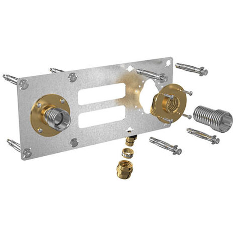 Watts – Sortie de cloison 150mm PER Ø12-F 1/2 à compression – Raccord à glissement monotrou – Compatible plaque de plâtre 12,5 mm
