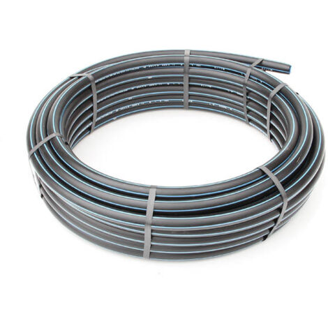 Tuyau semi-rigide PE 100 bande bleue – Ø25mm – Longueur 25m – Pression 16 bars – Adduction eau potable - PE 100 N