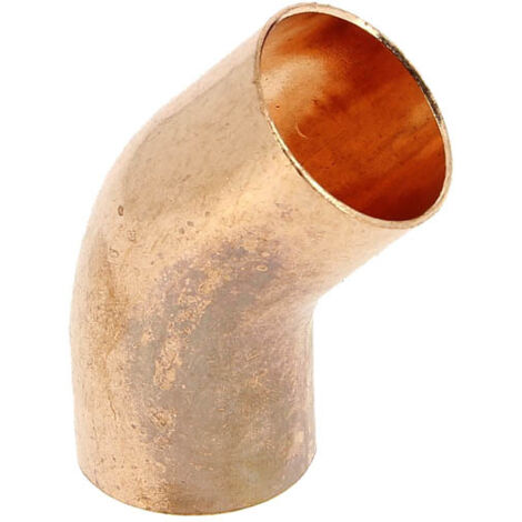 Raccord cuivre coudé 45 degrés à souder - Femelle - Diamètre 32 mm