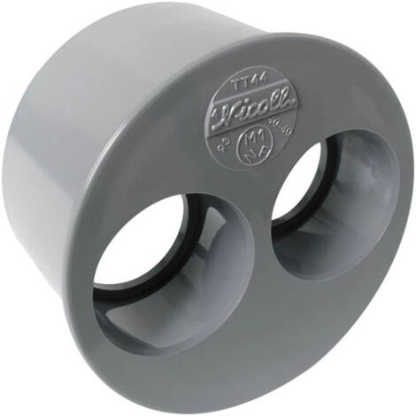 Nicoll – Tampon de réduction mâle-femelle Ø 93/40 mm – Raccord pour tuyaux flexibles – Réduction double pour espaces confinés