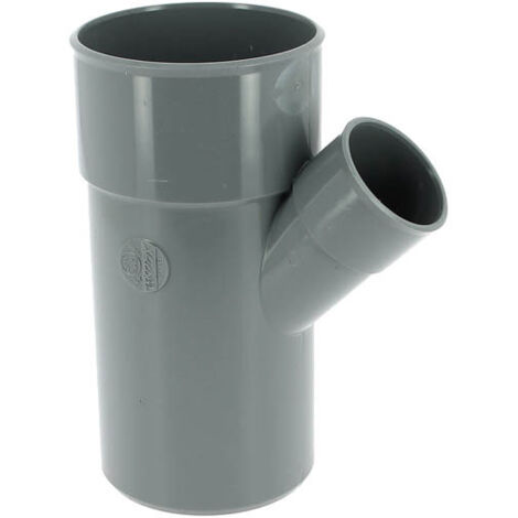 Nicoll – Culotte 45° réduite PVC mâle-femelle Ø100 – Raccord pour évacuation eaux usées – Installation par collage – Compatible tubes Ø50