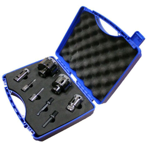 Leman – Coffret de 6 trépans diamantés M14 – Ø6-8-28-35-50-68 mm – Pour grès cérame et pierre naturelle – Technologie brasage sous vide (1/2)
