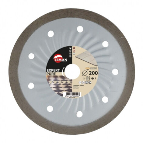Leman – Disque diamant pour meuleuse 125mm 920125 – Jante continue lisse – Alésage 25,4mm – Pour béton armé et carrelage