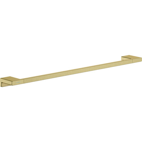 Hansgrohe – Porte-serviettes mural 65 cm en métal bronze brossé – Fixation dissimulée – Installation murale – 41747140