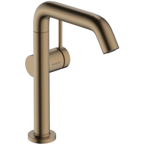 Hansgrohe – Mitigeur de lavabo Tecturis S 210 – Finition bronze brossé – Bec orientable 120° – Débit 4 l/min – Garniture de vidage Push-Open