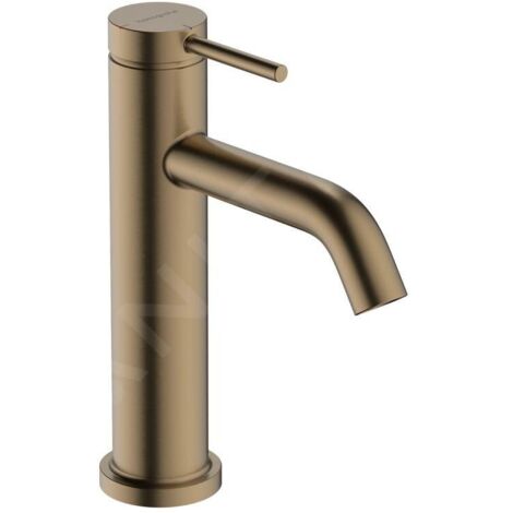 Hansgrohe – Mitigeur de lavabo bronze brossé – Hauteur 183 mm – Longueur bec 116 mm – Jet normal – Économie d'eau avec CoolStart – 73312140