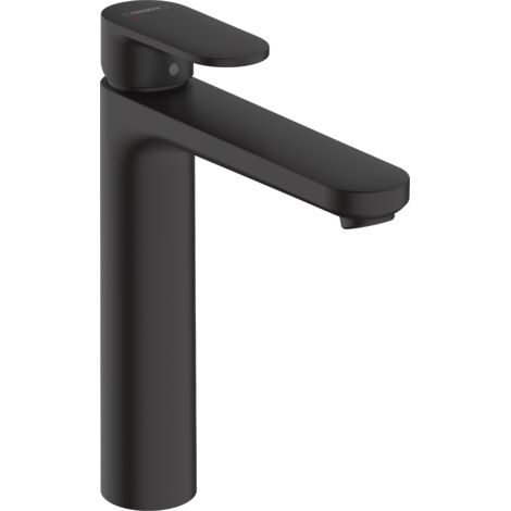 Hansgrohe – Mitigeur lavabo noir mat – Finition vernis – Hauteur 190 mm – Longueur bec 169 mm – Cartouche céramique – Limiteur de température réglable