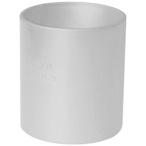 Manchon PVC pour tube de descente Ø80 - gris - First Plast