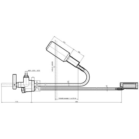 Combiné multibloc bitube à flotteur longueur canne 2,20ml type MB220/GP