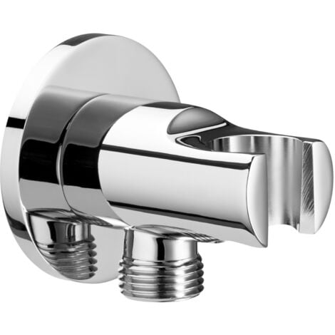 CWOQOCW Vanne De Douche Ronde à Prise Murale, Connecteur De Tuyau Coudé