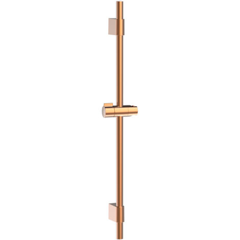 Roca – Barre de douche Sensum 700mm – Support douchette coulissant – Finition rose gold – Installation murale pour salle de bain moderne (1/2)