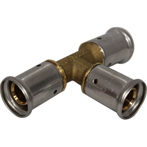 Pièce en T multicouche laiton à sertir HENCO 20x20x20 - 9P-202020