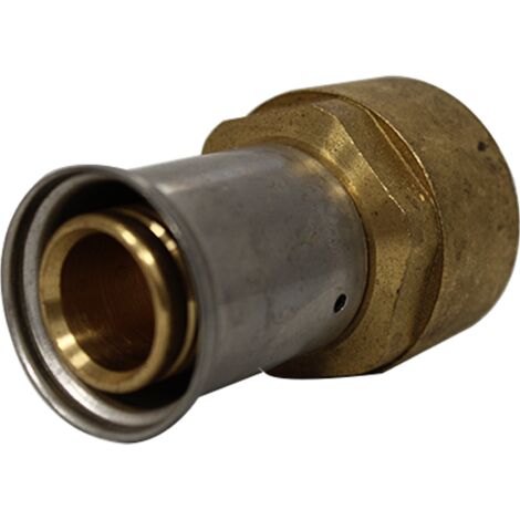Raccord droit femelle laiton multicouche à sertir BE Ø32x3.0-1''1/4