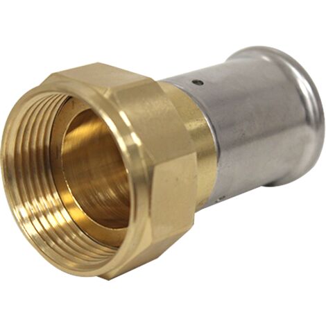 Raccord droit écrou libre laiton multicouche à sertir BE Ø32x3.0-1''1/4 (1/4)