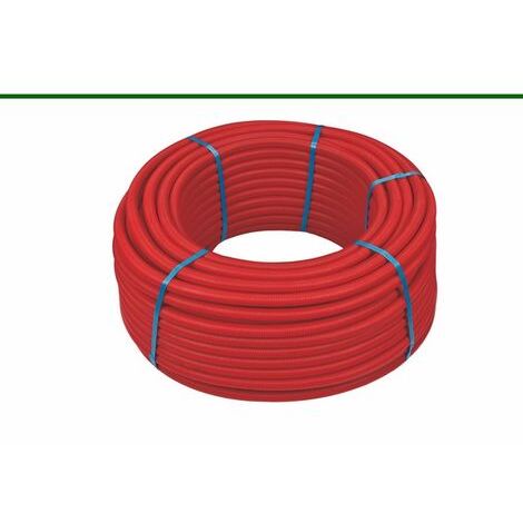 50ml multicouche gainé rouge 10bar-95°-Alu 0,2mm-Ø16x2.0