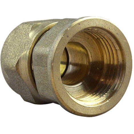 Raccord bicône droit Femelle 3/8" (12/17)-Cuivre 10