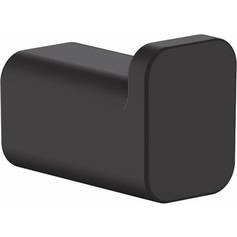 Hansgrohe – Crochet porte-serviette noir mat – Montage facile avec vis – Pour salle de bain moderne – 41742670